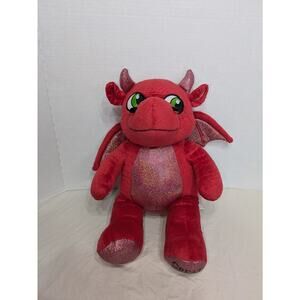 Build A Bear MagicQuest Red Dragon Ellie 15” Plush Great‎ Wolf Lodge Exclusive